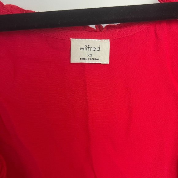 \ARITZIA | WILFRED Aurelia Top - Short Sleeve Wrap Blouse - Picture 2 of 3